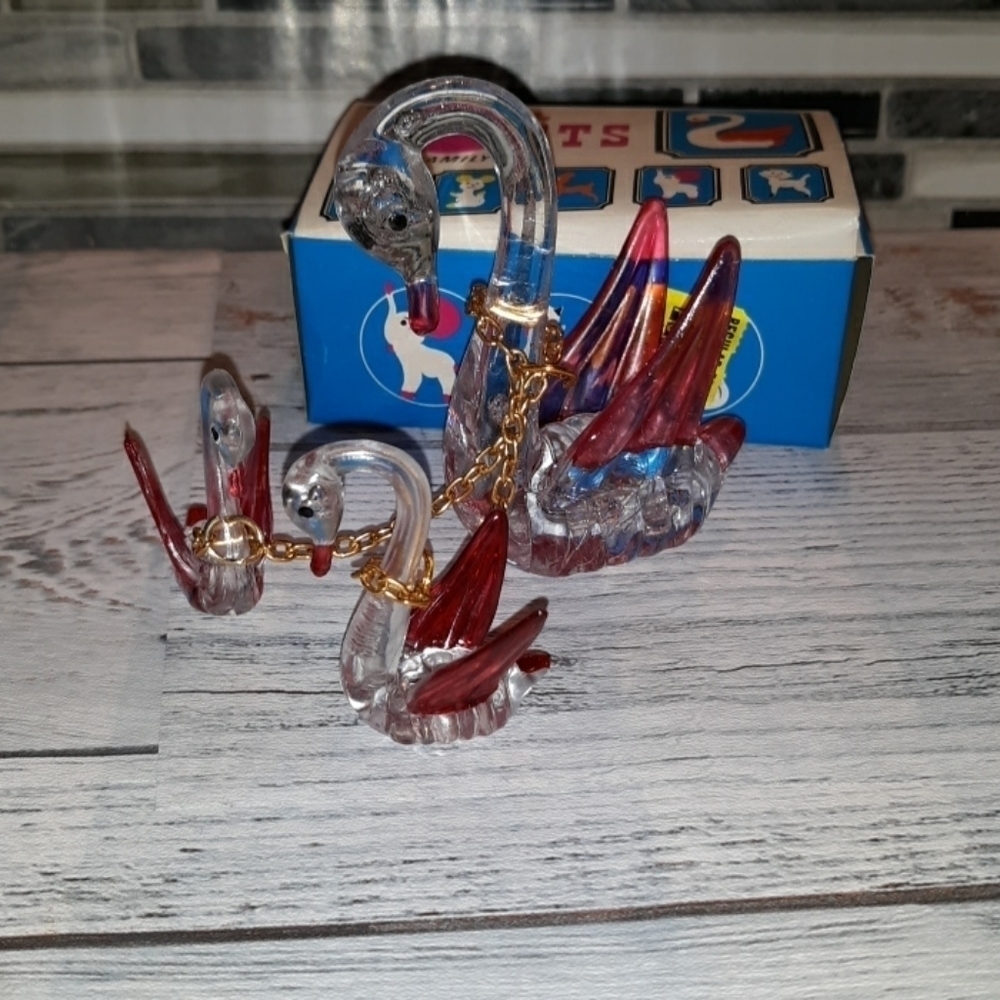Vintage 1970s Crystal Pets Family new in box